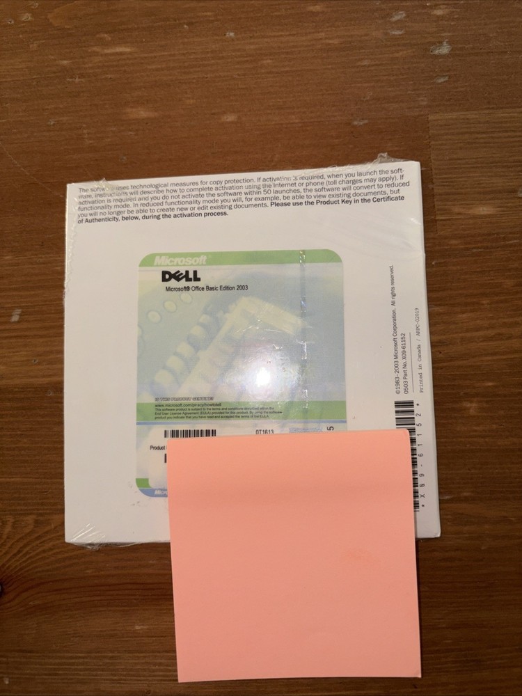 Microsoft Office 2003 Basic Edition OEM With Product Key NEW SEALED