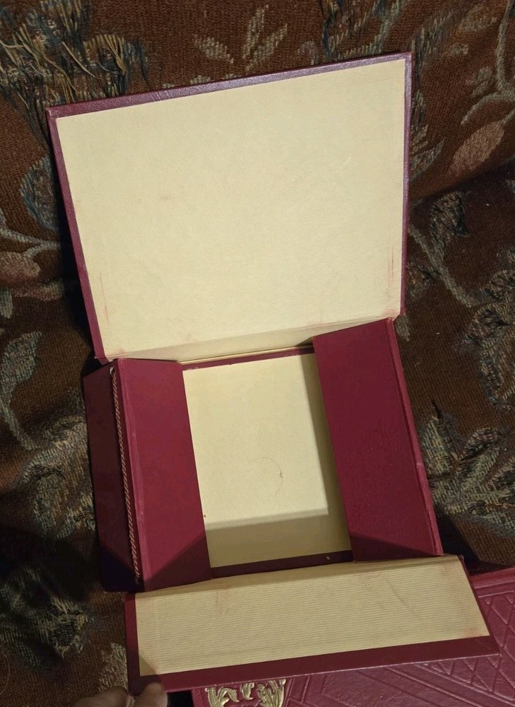 2 Vtg Victorian Style Card Stationery Keepsake Boxes