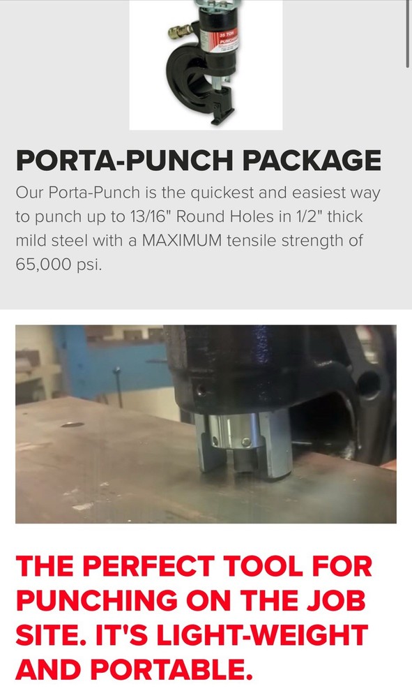 Porta Punch Hydrolic