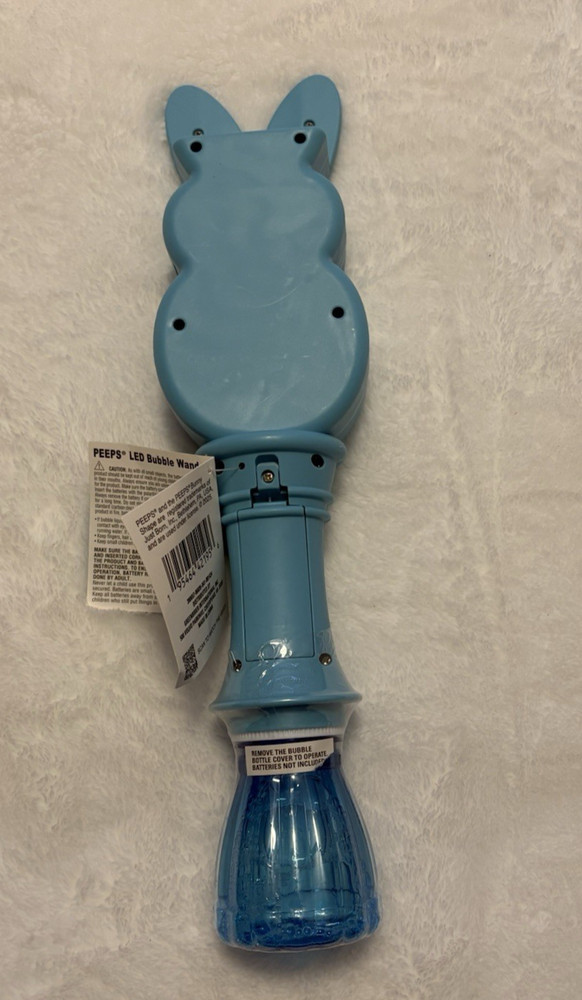 PEEPS Light Up LED EASTER Bubble Wand EASTER Basket Toy BLUE NWT