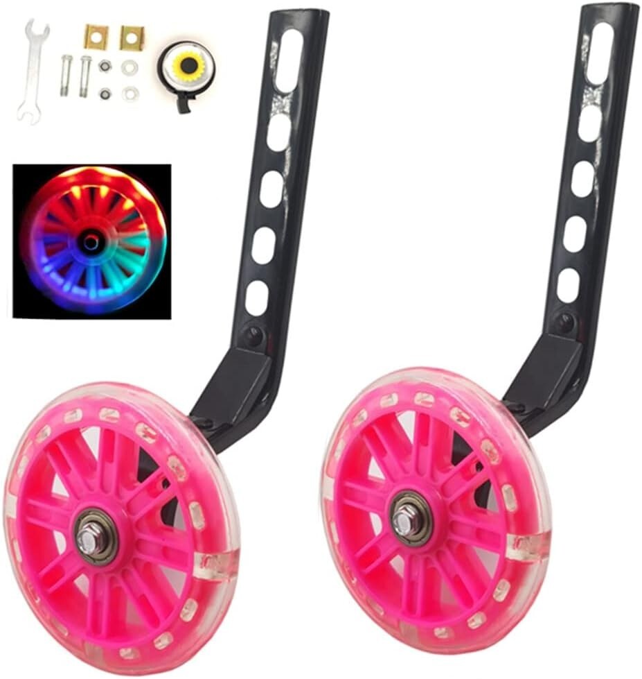 Flash Silent Bicycle Training Wheels - 12-20 inch Single Speed Bicycles