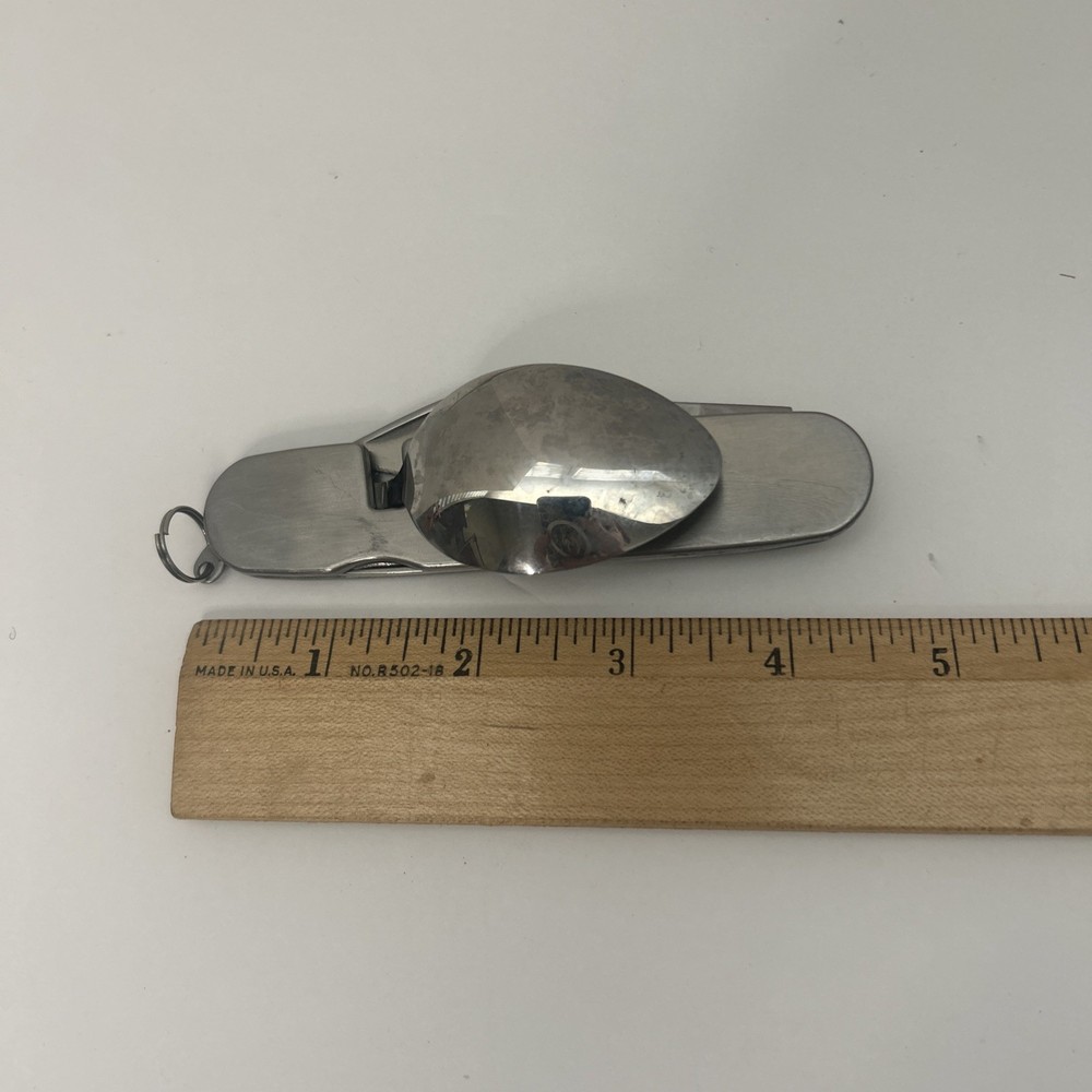 Vintage Folding Camping Backpacking Silverware Set Knife Fork Spoon Openers