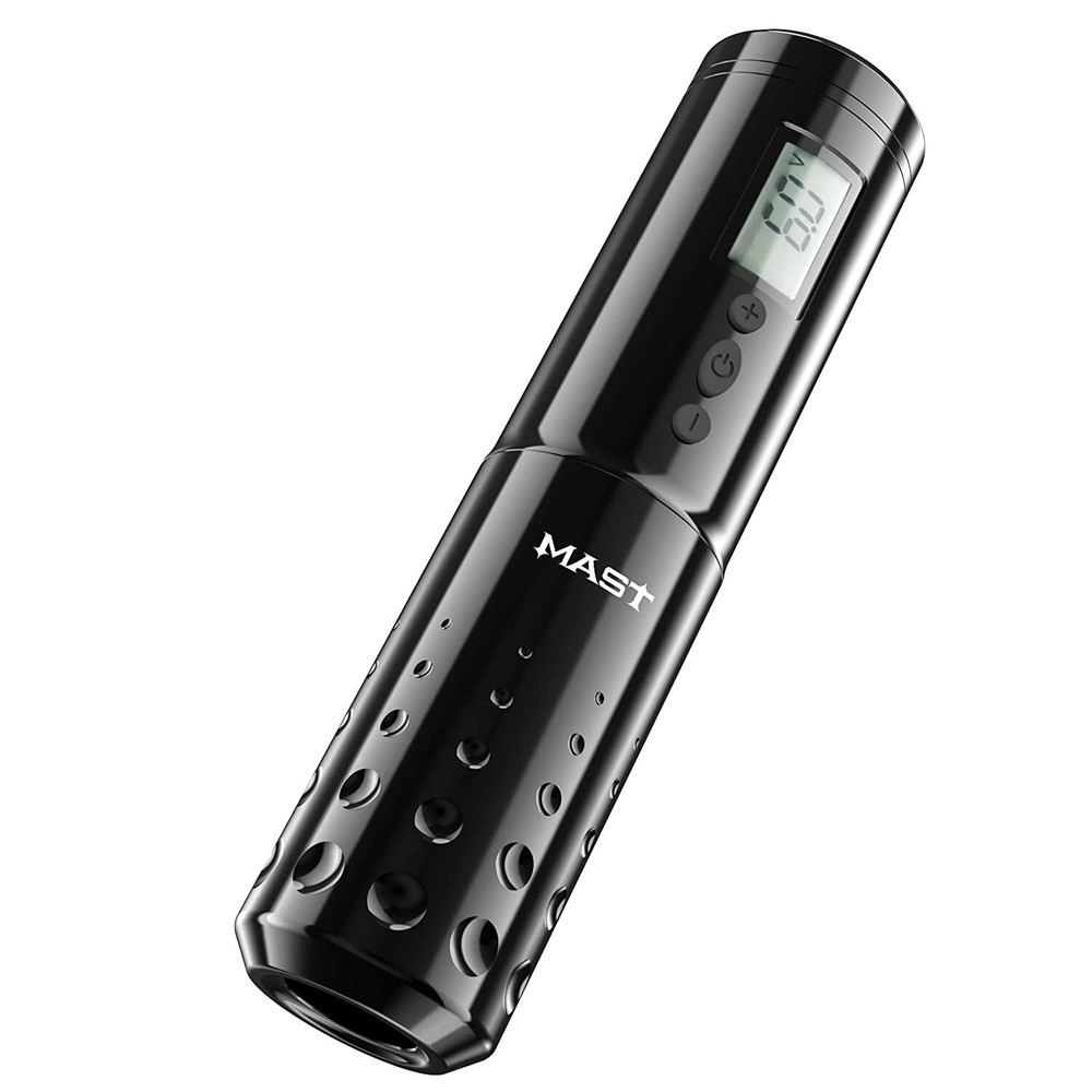 Mast Lancer Wireless Rotary Tattoo Pen Machine with 2Pcs Replaceable Batteries
