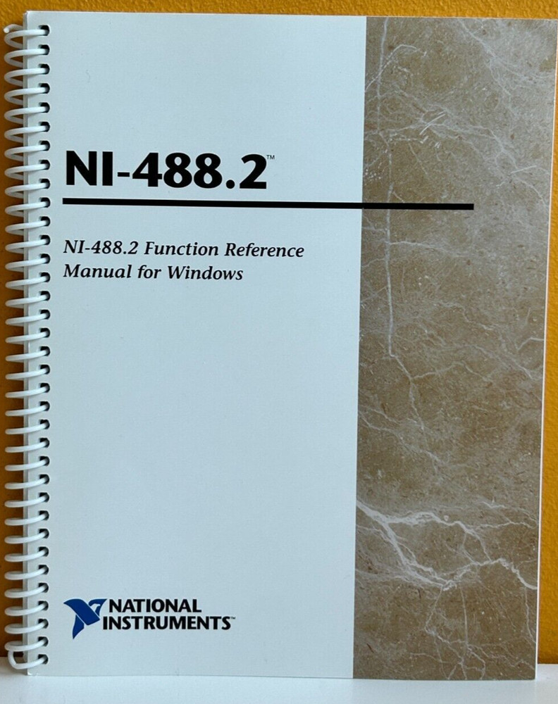 National Instruments 321038G-01 1999 NI-488.2 Function Reference Manual.
