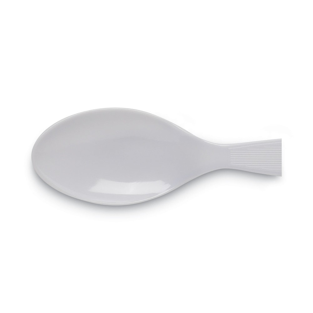 Dixie Individually Wrapped Polystyrene Cutlery, Teaspoons, White, 1000/Carton