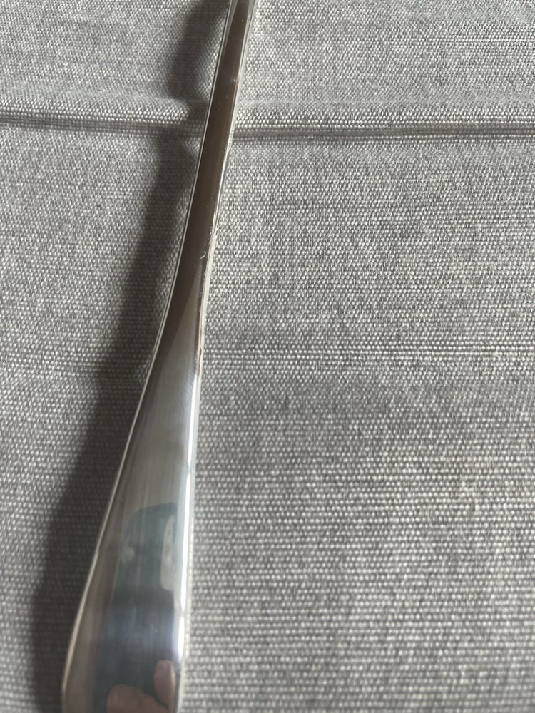 Italy Silver Plated Solid 9”Serving Set Salad Spoon and Fork Italian Vintage EUC