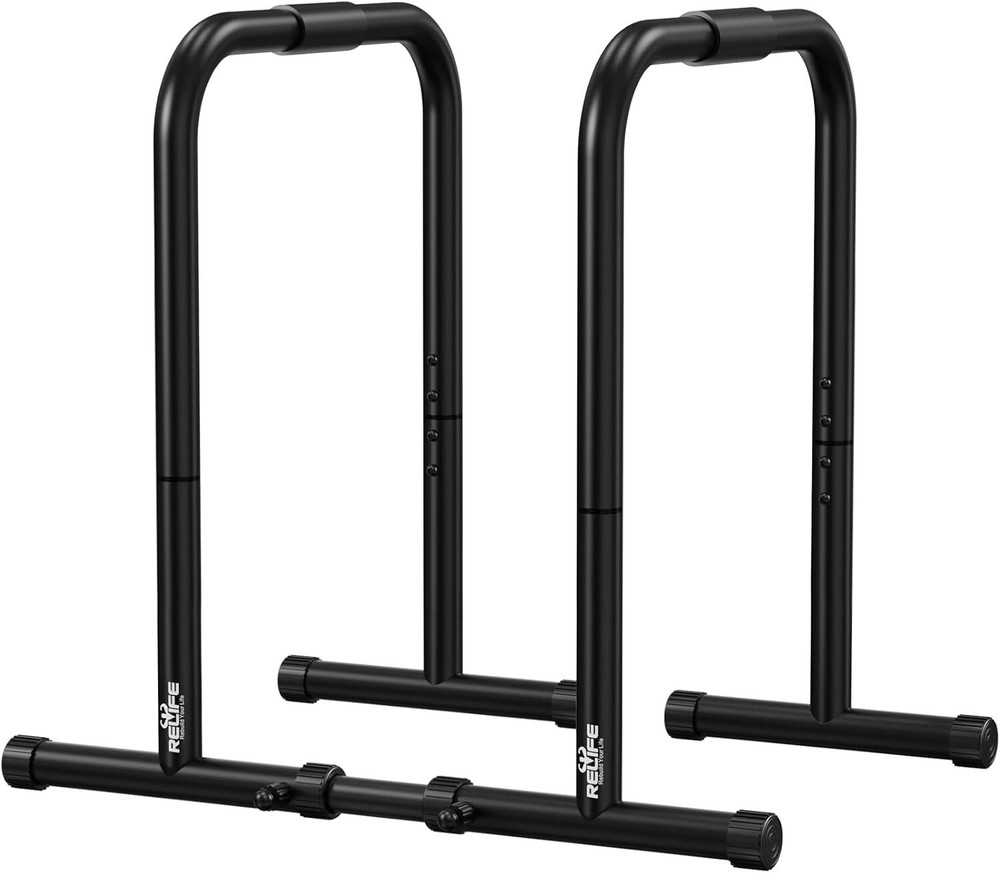 400LBS Capacity Adjustable Dip Stand - Ultimate Equipment for Strength Training