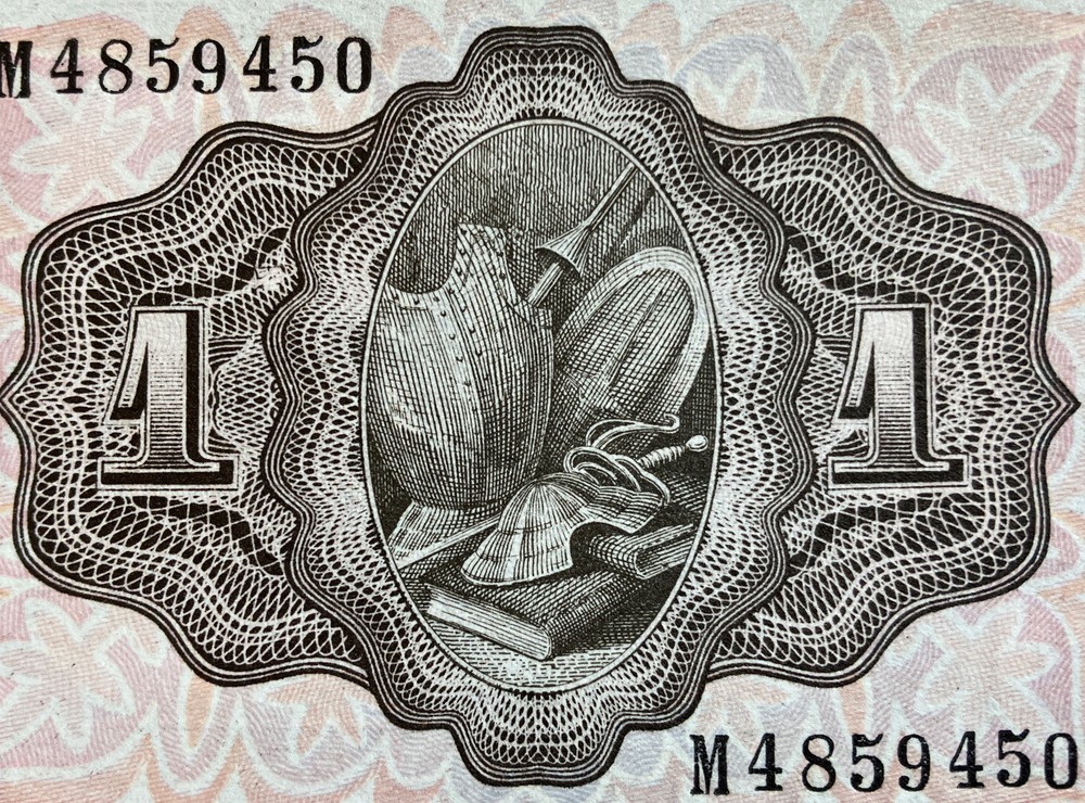 Spain Banknote. 1 Peseta. Uncirculated Note. Dated 1951.