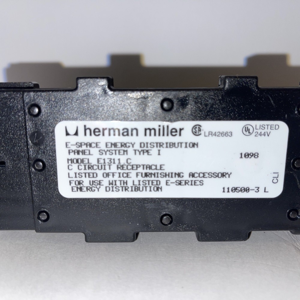 Herman Miller Ethospace E1311.C Receptacle Panel System Type One ￼