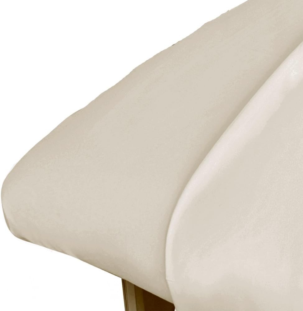 ForPro Microfiber Massage Fitted Sheet - Natural, King, 36x77, Wrinkle Resistant