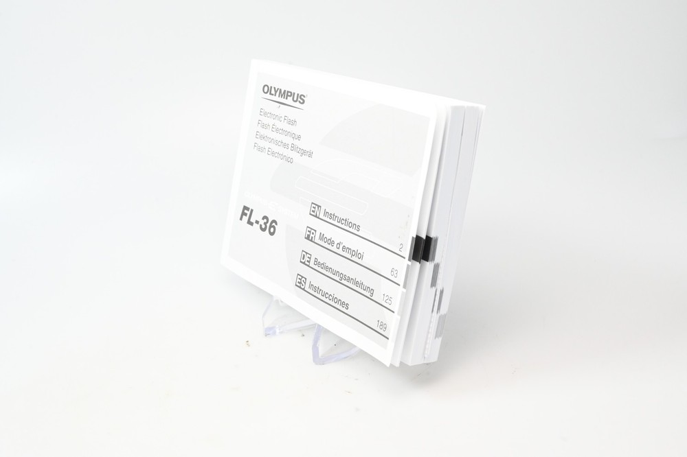 Olympus Electronic Flash FL-36 User Instruction Manual Guide #G049