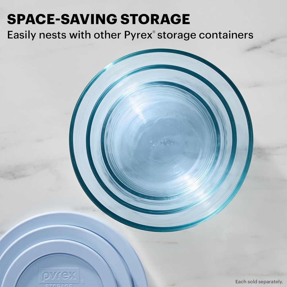 Colors Tinted (6-PC Medium) Small/Medium round Food Storage Container Set, Snug