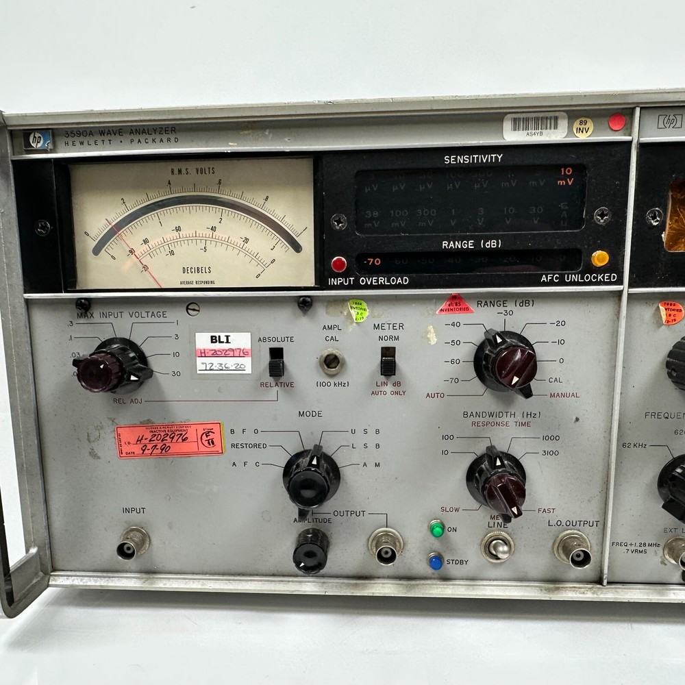 Hewlett Packard HP 3590A Wave Analyzer w/ Sweeping local Oscillator 3594A