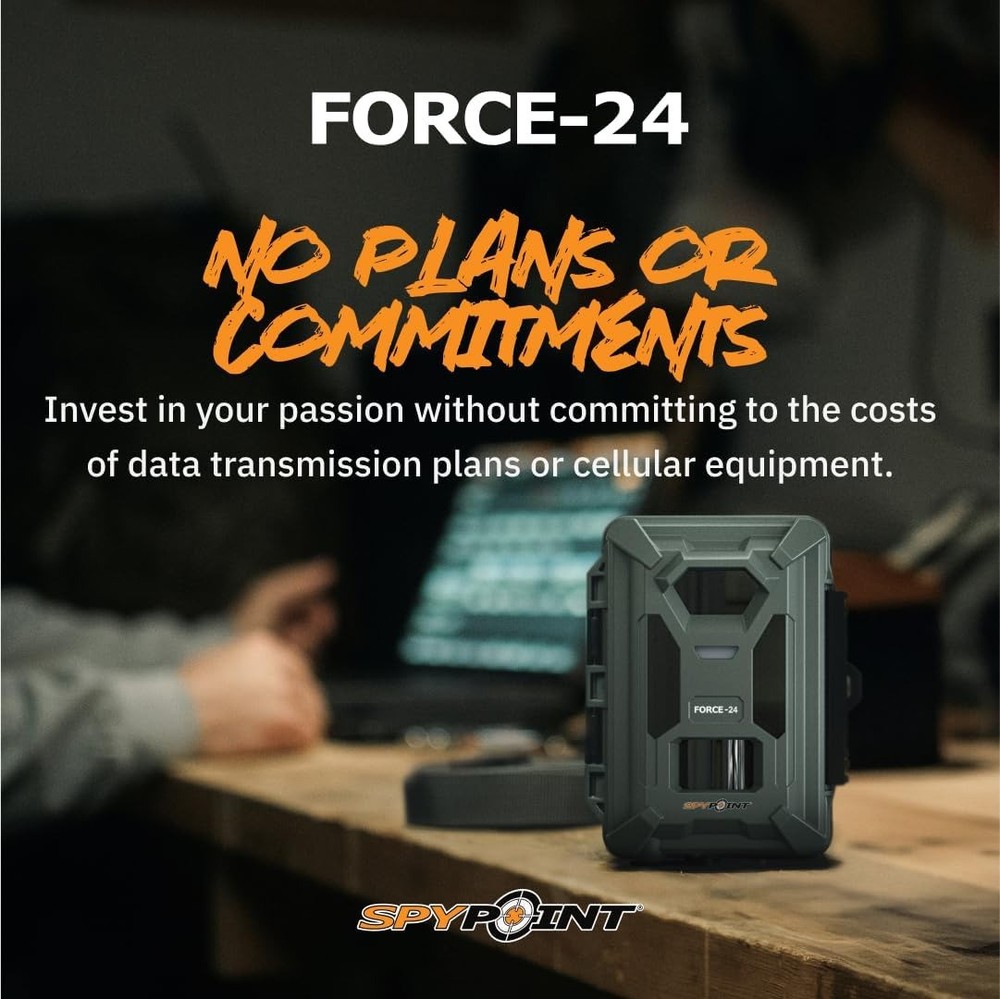 Spypoint Force-24MP Non-Cellular Trail Camera 2k Video Bundle Accessories
