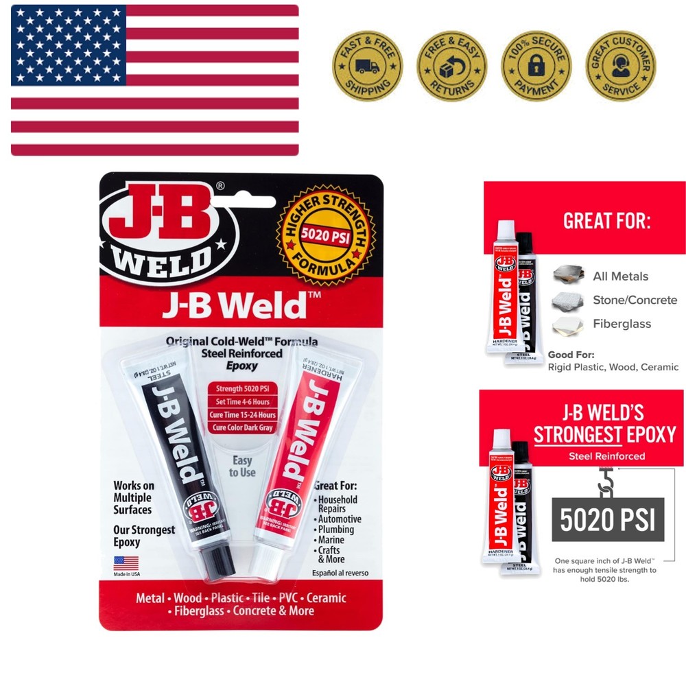 Cold-Weld Steel Reinforced Epoxy - 2 oz.