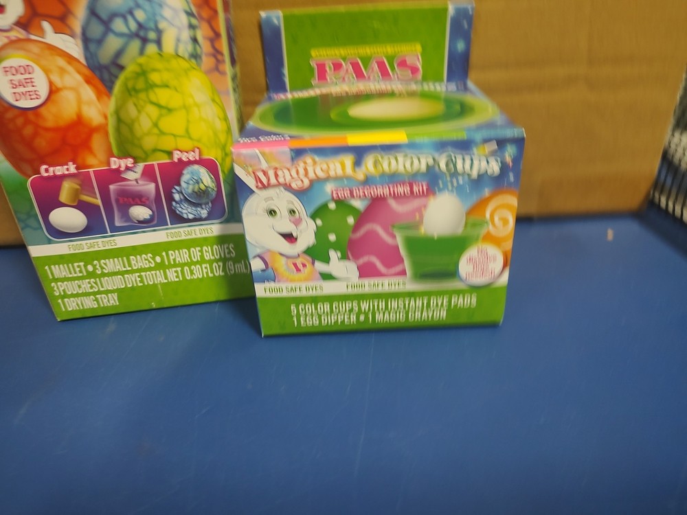 Paas Dinosaur eggs egg decorating kit & Paas Magical Color Cups
