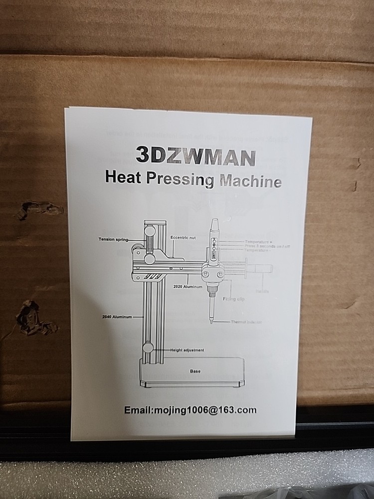 Vertical Heat Pressing Machine,Heat Set Insert Tool,Brass Inserts 3D Printing,He