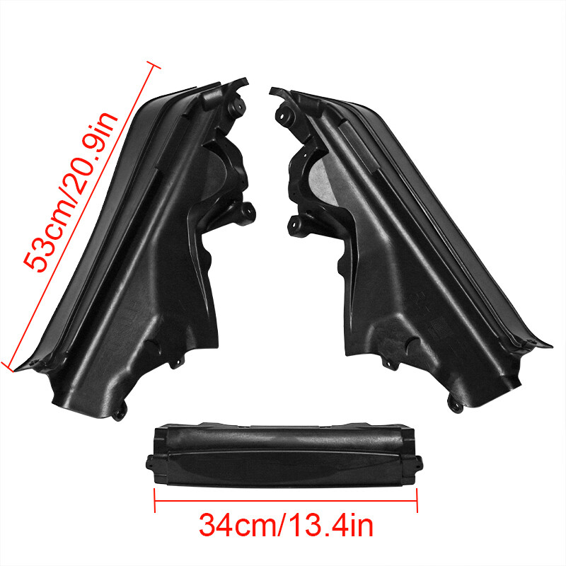 3pcs Engine Upper Cover Compartment Partition Panel For BMW X5 X6 E70 E71 06-14