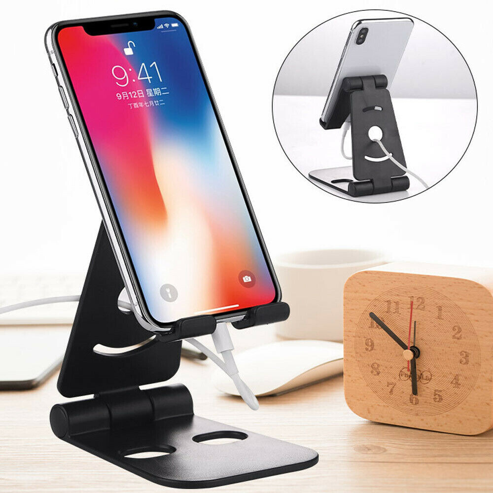 Adjustable Phone Tablet Desktop Stand Desk Holder Mount Cradle for iPhone iPad
