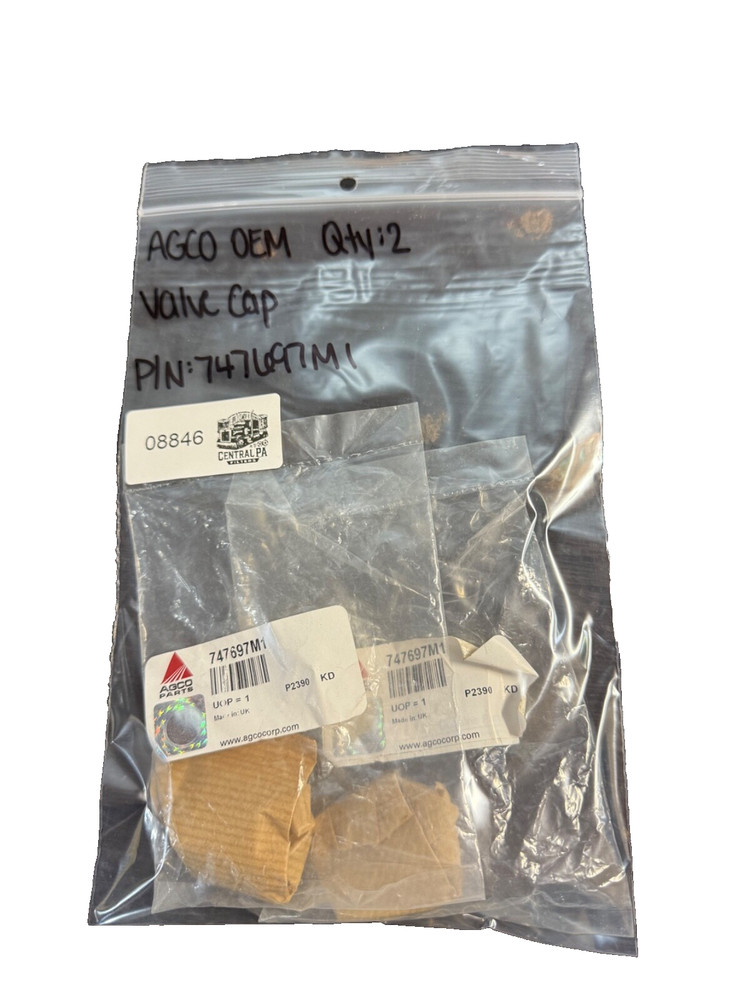 AGCO OEM Valve Cap P/N: 747697M1 QTY:2