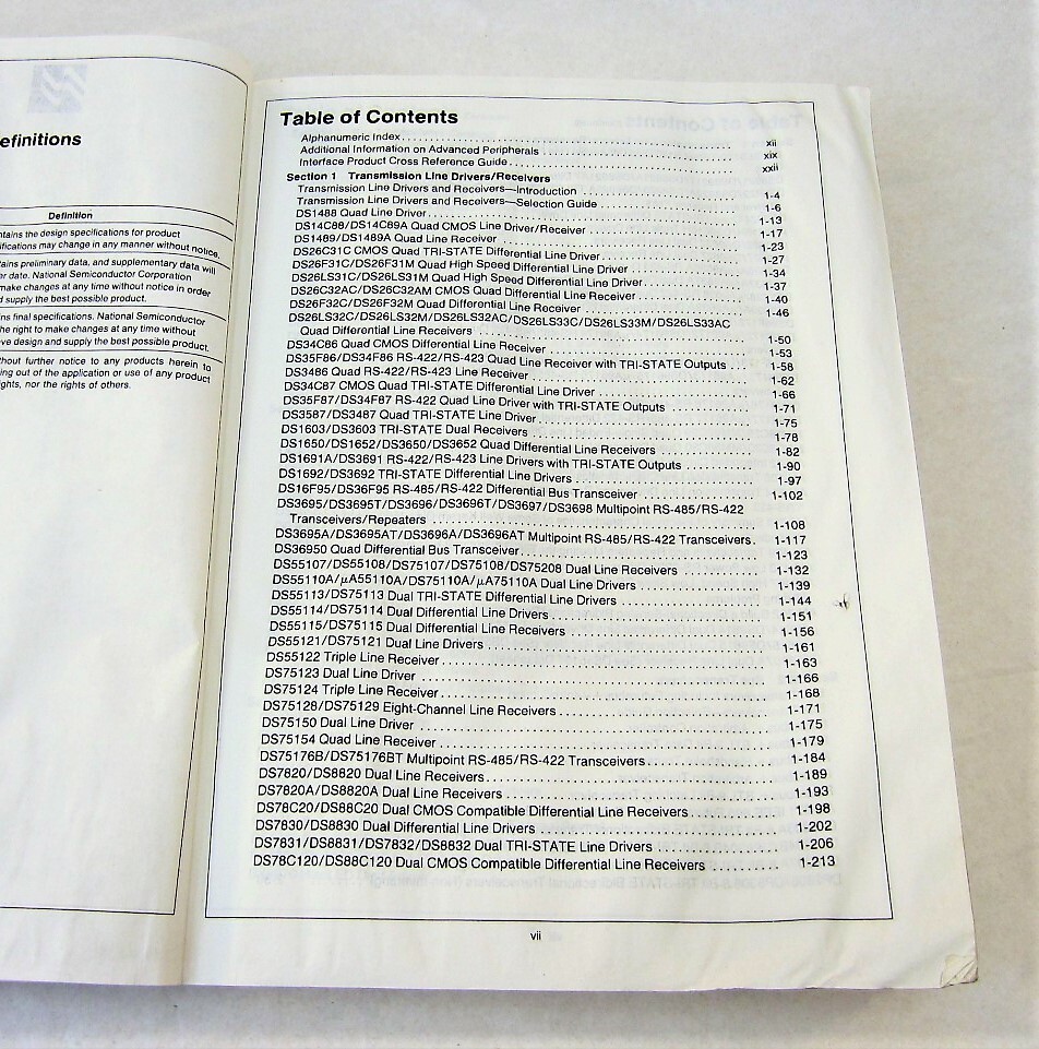 1990 National Semiconductor Interface Databook