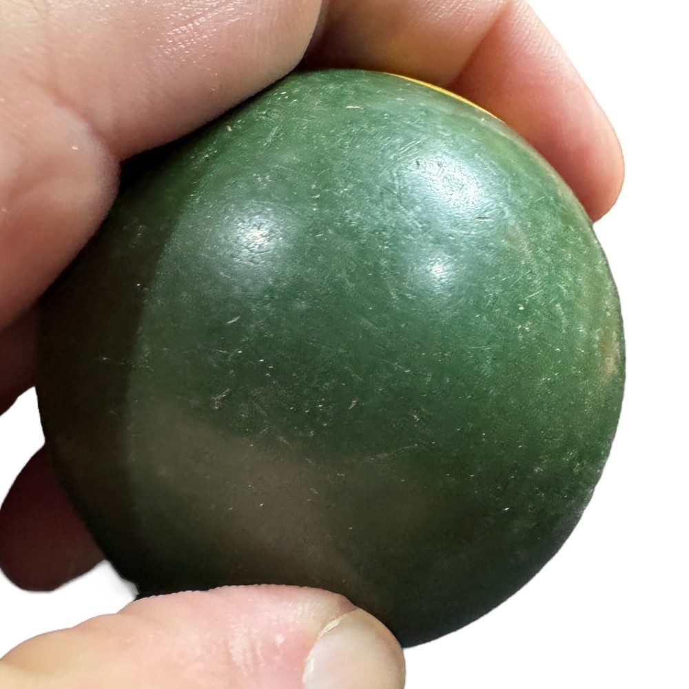 VTG BAKELITE Billiard Pool Ball - Solid Green #6 - 2 1/4" Diameter
