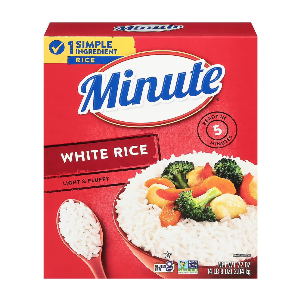 Minute Instant Light and Fluffy White Rice – 72 oz.