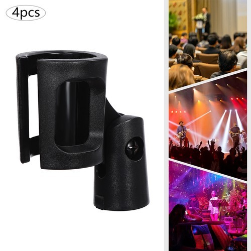 4*Universal Microphone Clip Holder Microphone Clips Microphone Mic Clip Holders