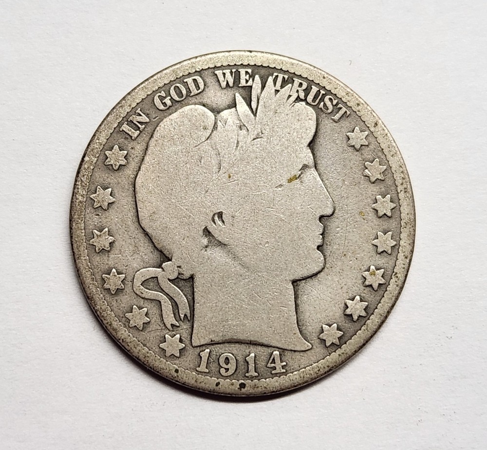 1914 Barber Half Dollar – VG/AG