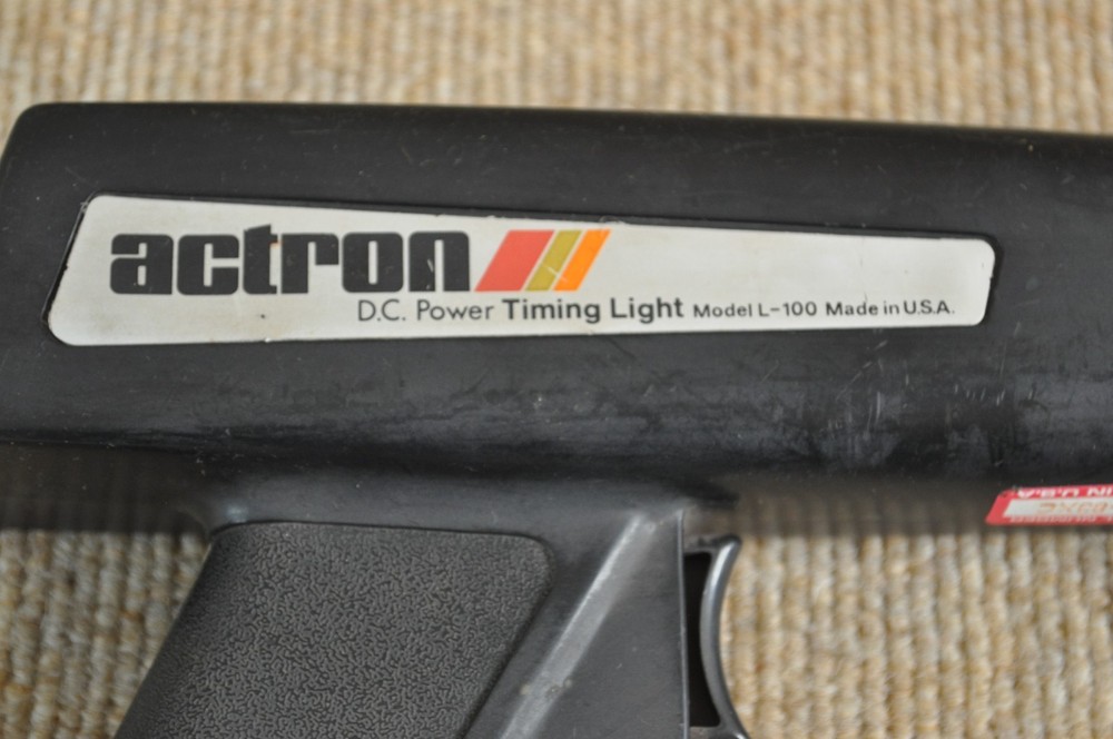 Vintage Actron D.C. Power Timing Light Black Model L-100