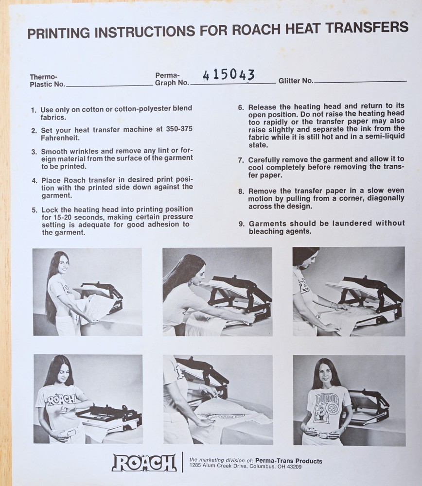 Original VINTAGE 1970s Heat Transfer | Napolean