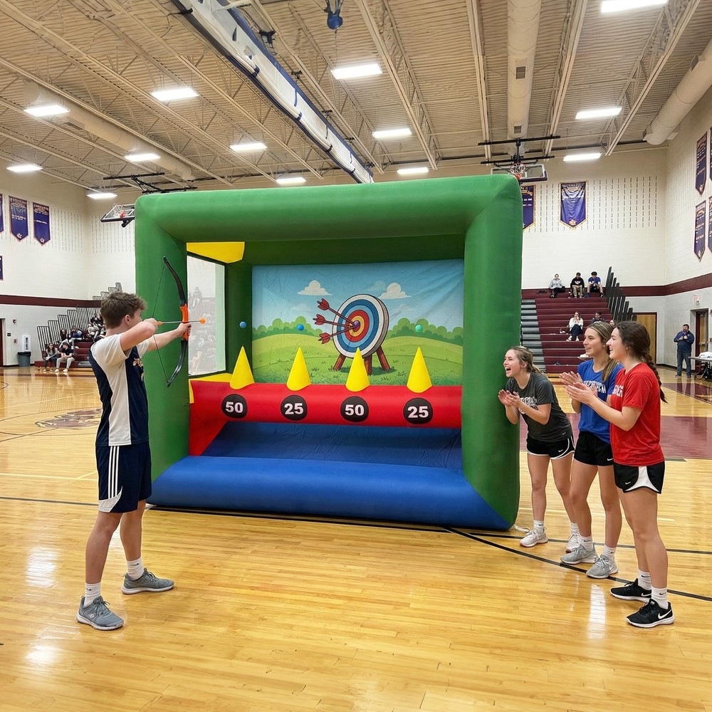 Wellcomer Inflatable Archery Target Game with Blower, Portable Carnival Setup