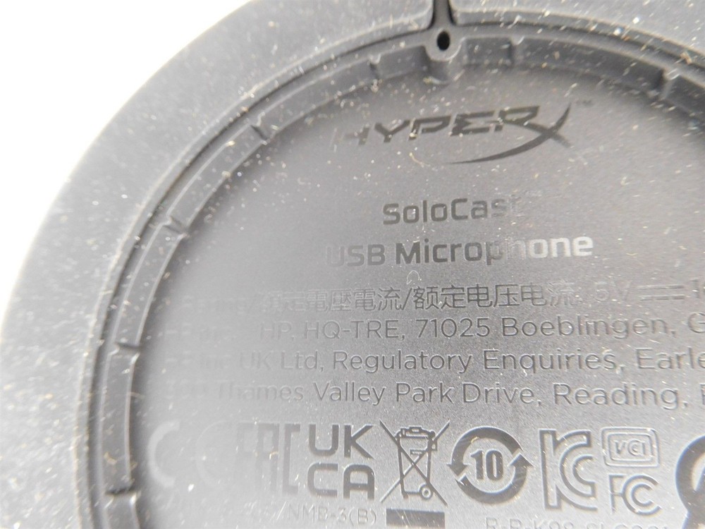 HyperX SoloCast USB Microphone GAMING CONFERENCE ETC SLC001 (012026)
