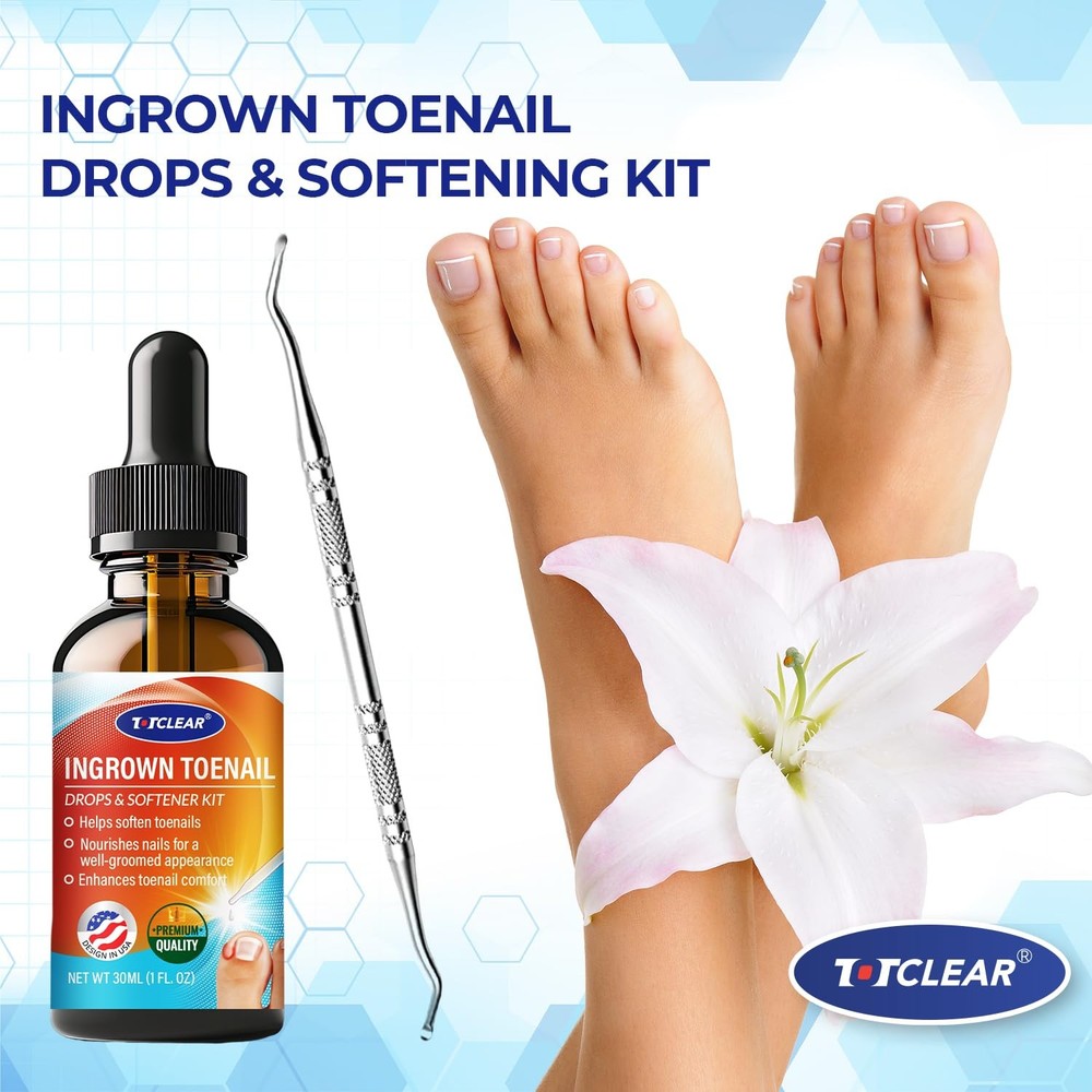 Ingrown Toenail Relief Kit - Tool Drops - 30ml - Effective Solution