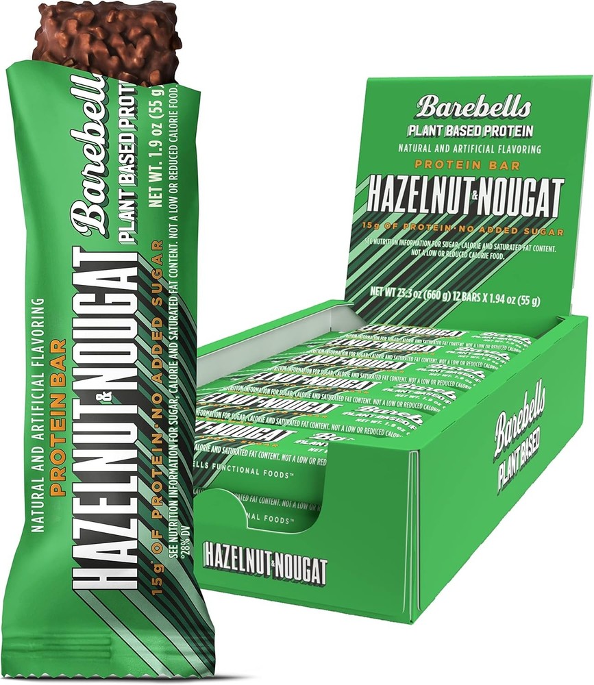 Barebells Vegan Protein Bars Hazelnut & Not -, Bars - Features Plant