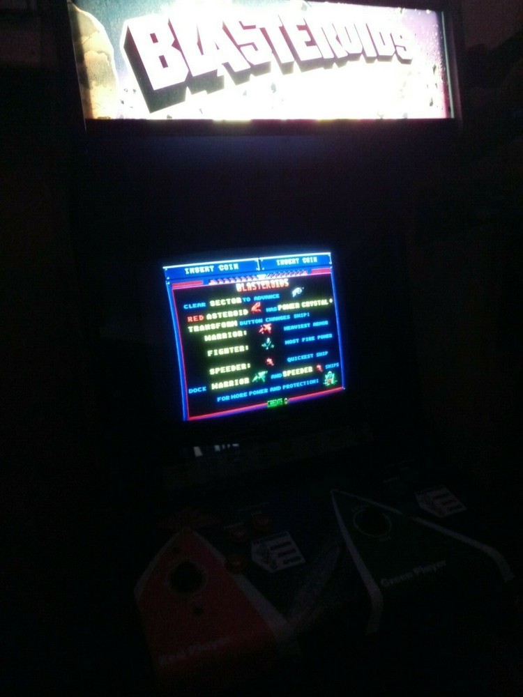 Atari Blasteroids Arcade Machine 1987 Stern Konami Nintendo Video Game Asteroids