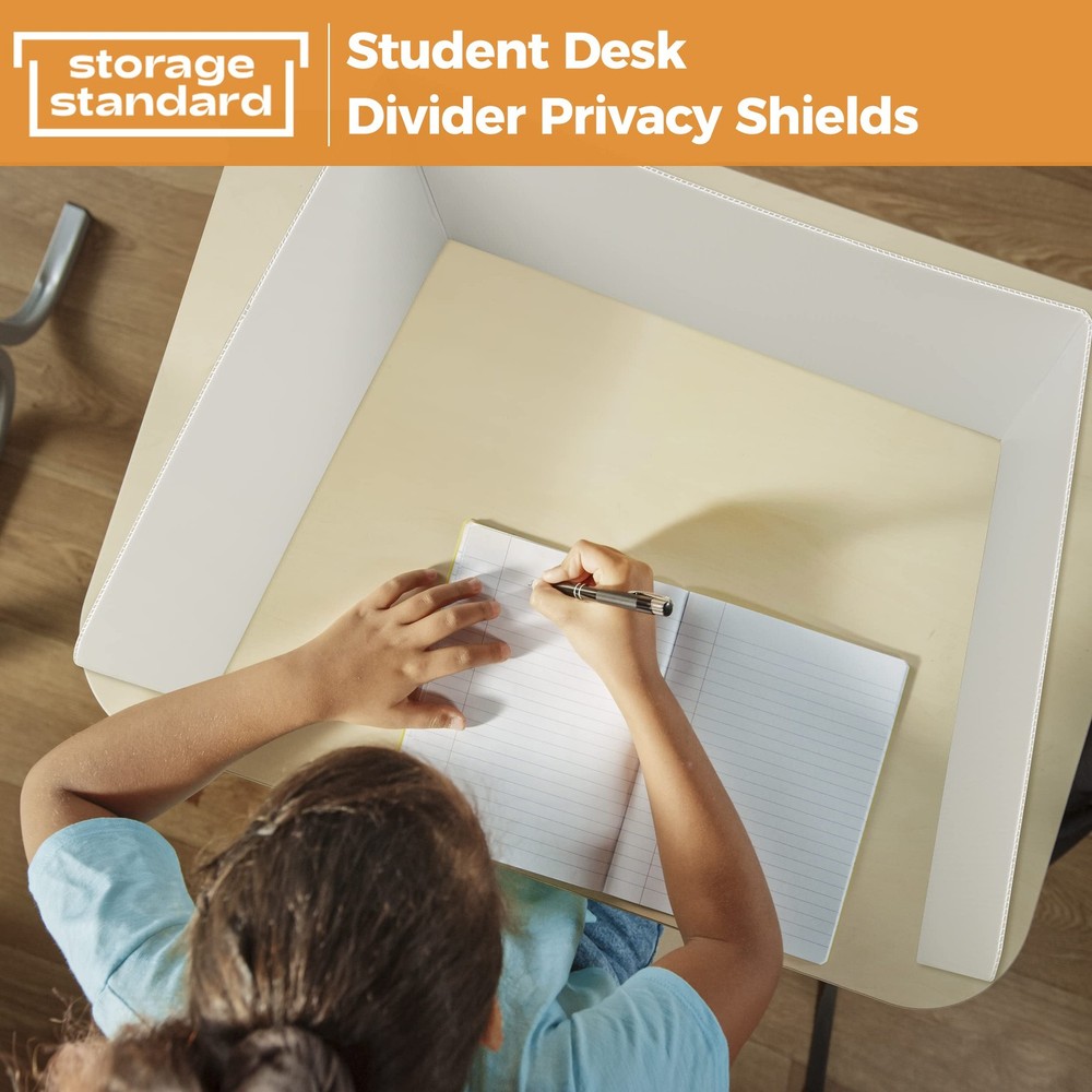4 PCS Classroom Privacy Shields Student Desks Plastic Divider Study Carrel