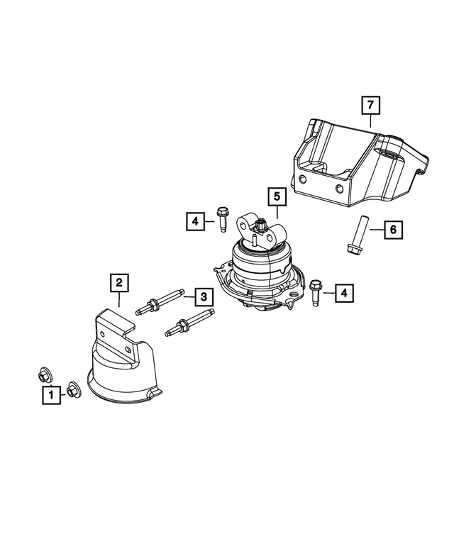 Genuine Mopar Double Ended Stud Mounting 6505653AA