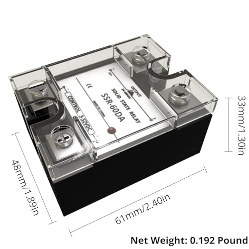 SSR-25Solid State Relay Module Input 3-32VDC to Output 24-480VAC DC to 25A DA