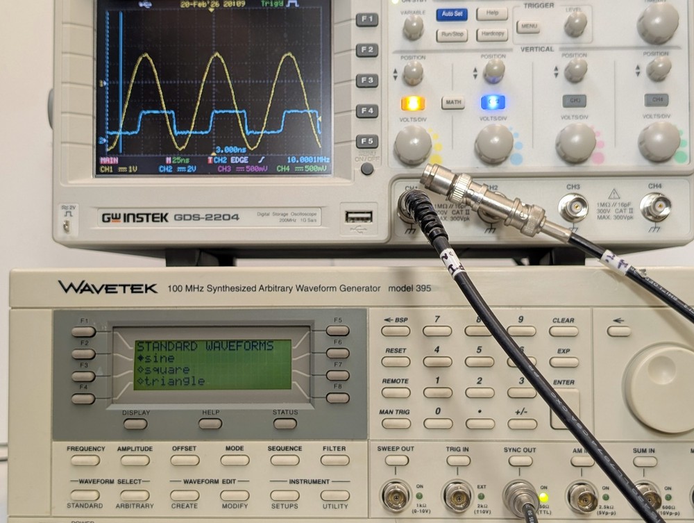 WAVETEK MODEL 395 100 MHz Synthesized Arbitrary Waveform Generator