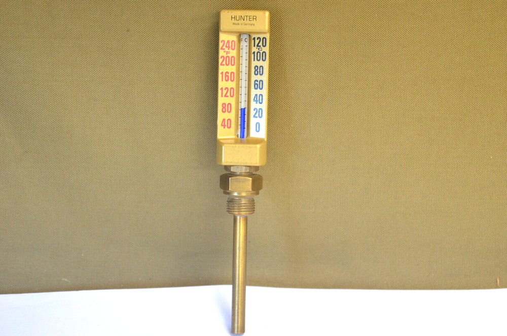 HUNTER Industrial Thermometer 40-240F/ 0-120c (5-C)