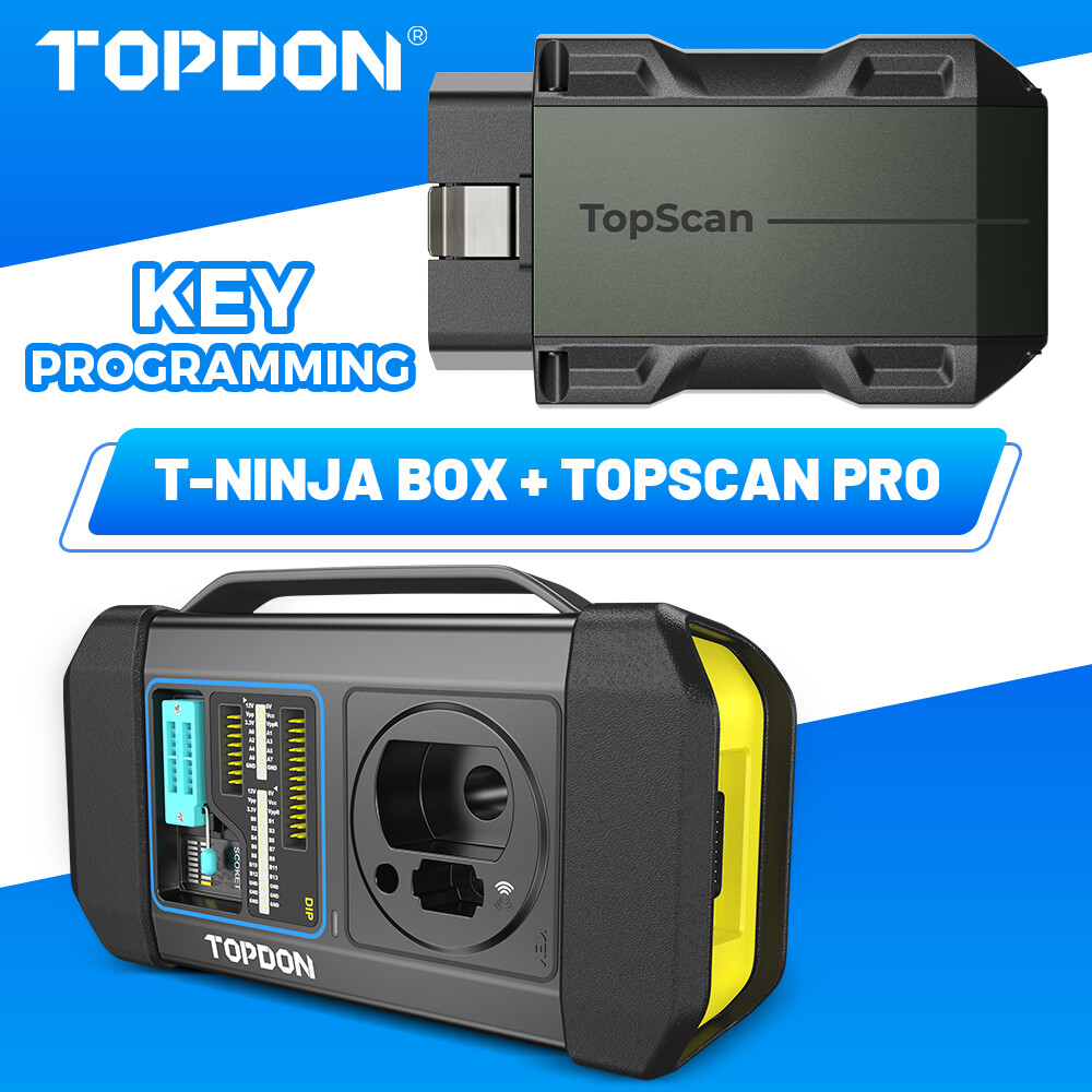 A+2026 TOPDON T-Ninja Box Advanced OBD2 IMMO System Key Program-mer TOPSCAN PRO+