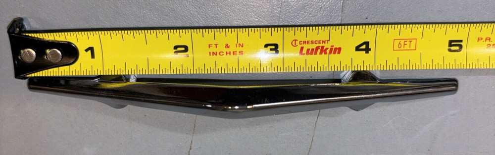 Chrome Plated Chevron Cabinet Door Handle Pull. 3” Hole Pattern