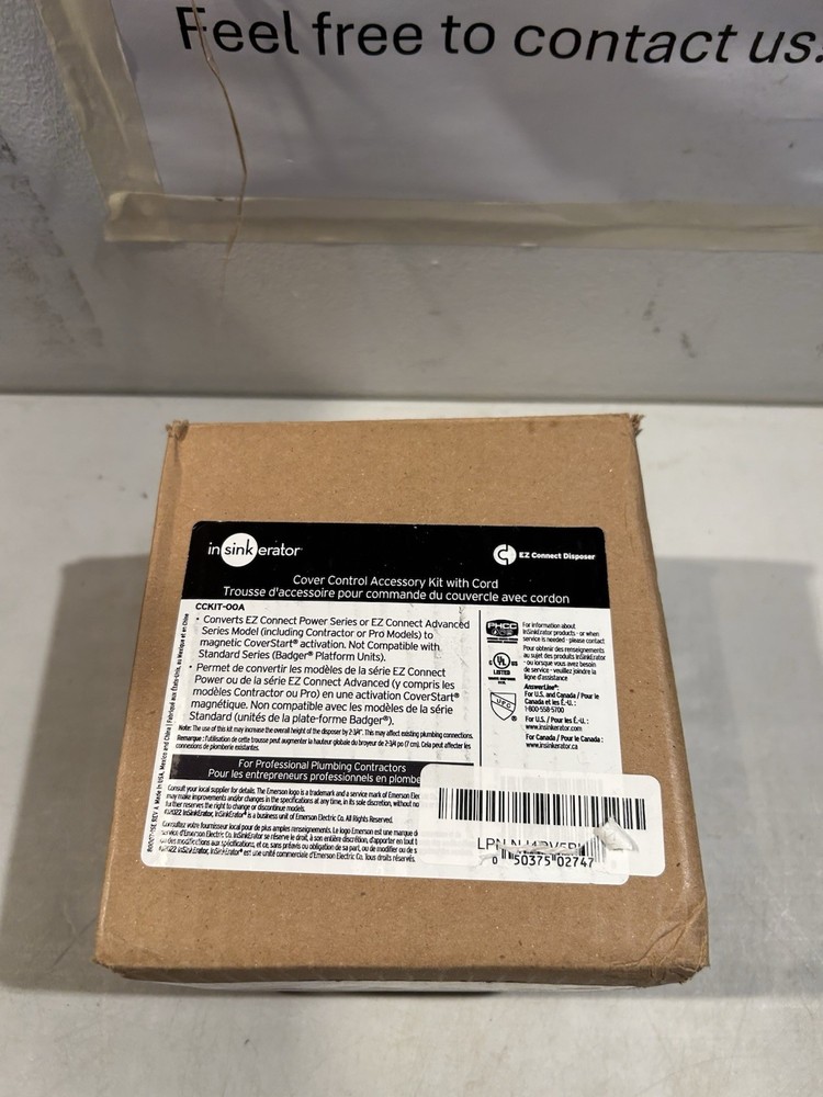 CCKIT-00A Insinkerator Cover Control Accessory Kit with Cord New, OEM InSinkerat