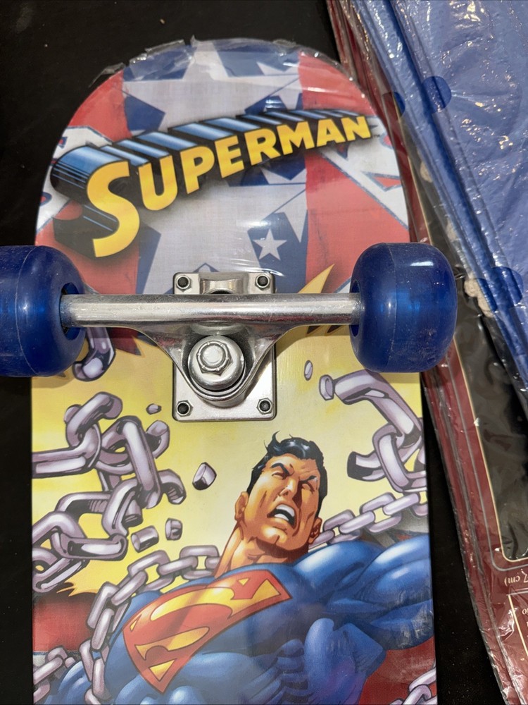 Superman Skateboard 8”x31” Double Kick Deck New