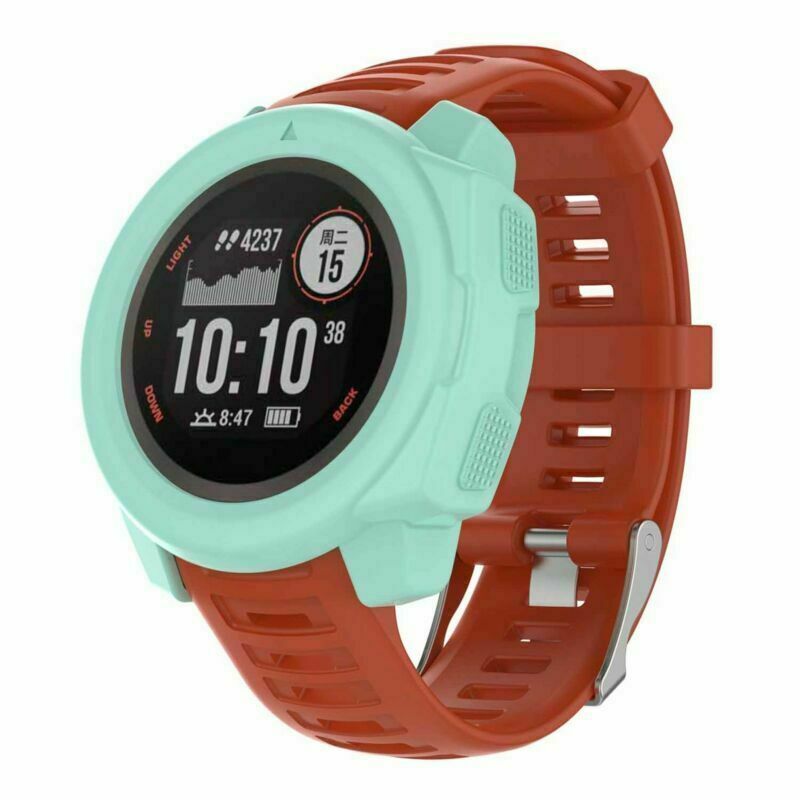 Silicone Watch Frame Case Cover Shell Protector For Garmin Instinct GPS Watch
