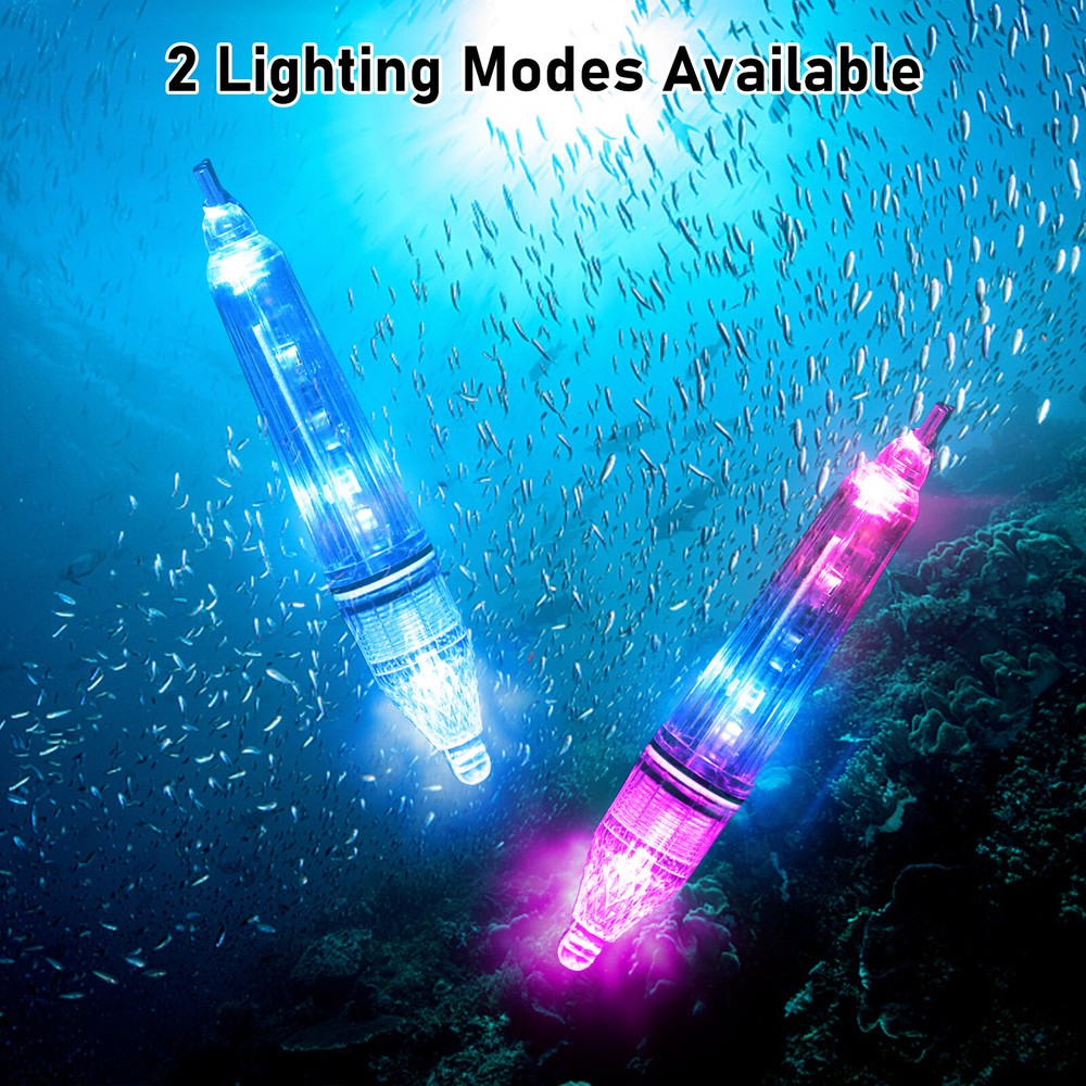 LED Fishing Light Underwater Deep Drop Boat Flash Light Attracting Lures Squids