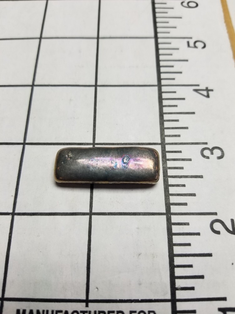 1/2 oz - Bismuth Metal BAR - Rectangle 99.99% Pure