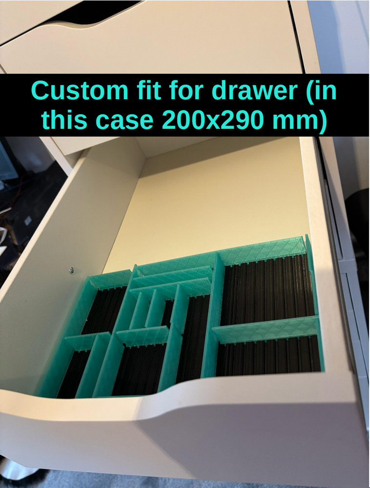 Modular Storage System | Customizable Drawer Organizer | 200mmx200mm Starter Set