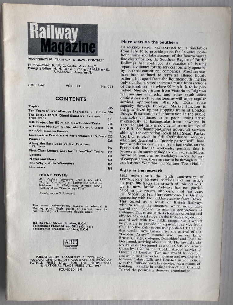 Railway Magazine June 1967